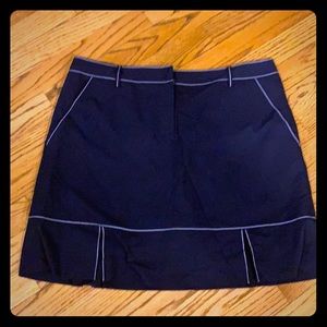 Navy golf skort